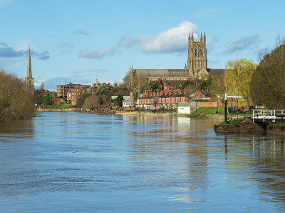 River Severn and cathedral