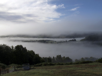 Morning mist over Drumnadrochit