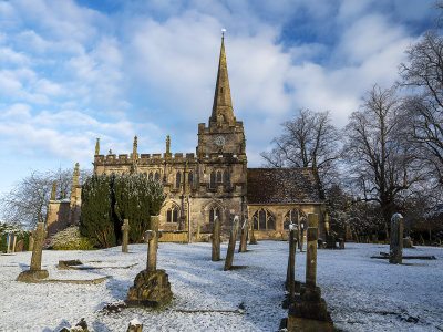 Lapworth Church winter scene