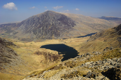 Looking down on Cwm Idwal