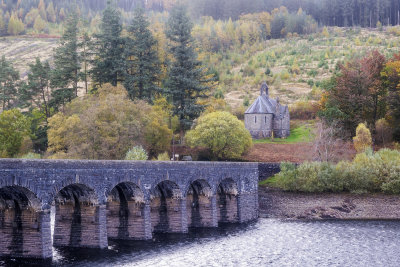 Garreg-Ddu Viaduct and Nantgwyllt church