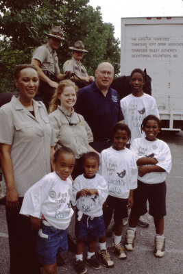 Com. Hamilton and kids