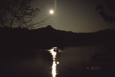 moon over on Radnor Lake