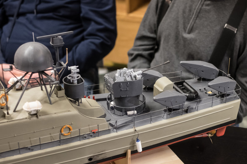 Akterdekk med Bofors og Pingvinraketter