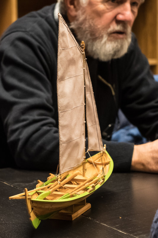 Terje Westergaards modell av en liten Oselver, skala 1:15