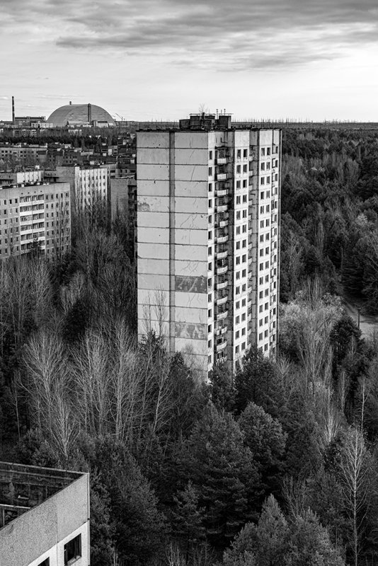 Chernobyl from Pripyat