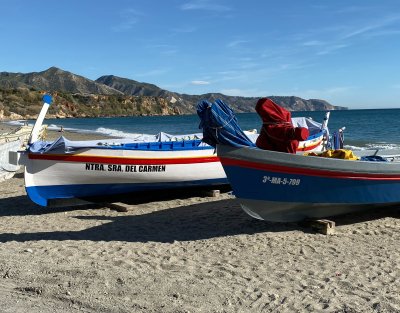 Burriana Beach Fishing Boats