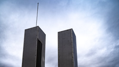 9/11 Memorial with Twin Towers