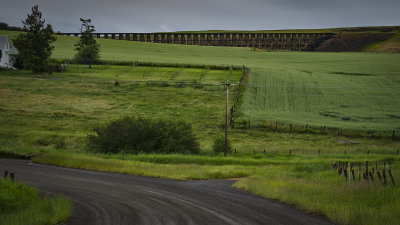 Towering Wooden Railroad Bridges