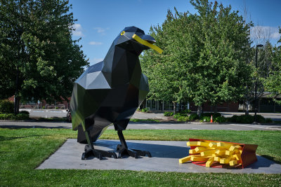 Giant Crow with French Fries