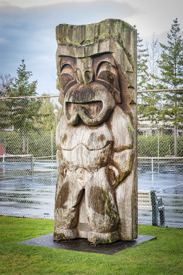 Giant Tiki Carving