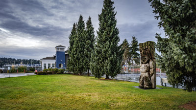 Giant Tiki Carving