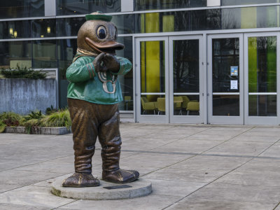 Oregon Duck Mascot Statue