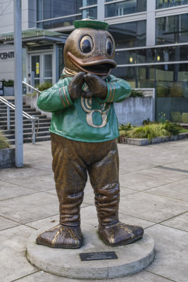 Oregon Duck Mascot Statue