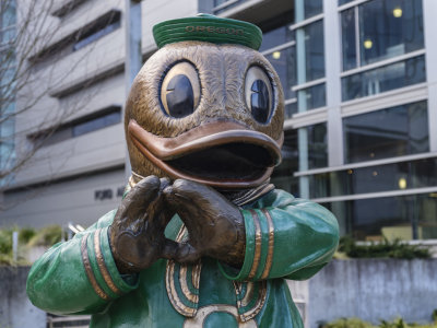 Oregon Duck Mascot Statue