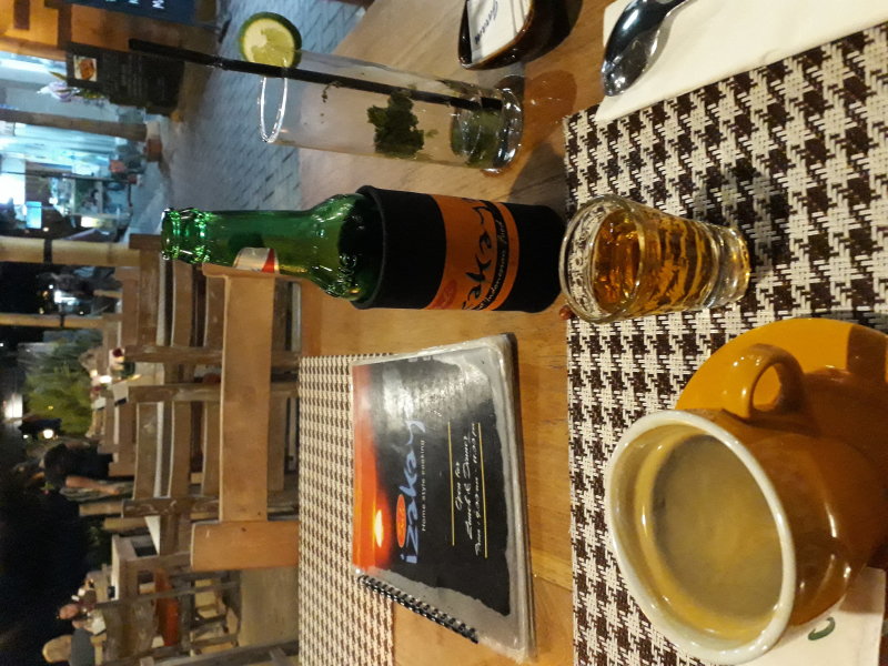 After dinner coffe and whisky. Sanur