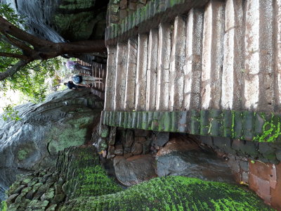 The start of the 1200 stairs climb to the top. I Didn`t even try! Sigiriya.