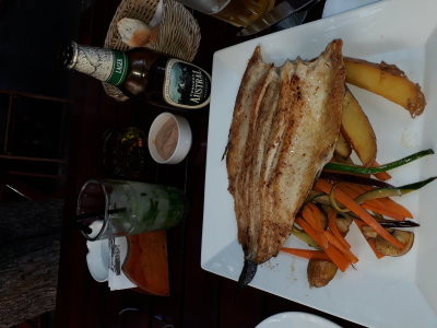 Rainbow trout in Lastarria Restaurant