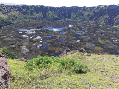 Rano Kau caldeira.