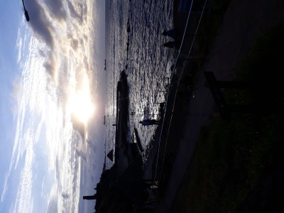 Evening by the sea.