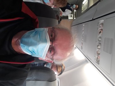 On SAS B 737 to lesund. Face mask is mandatory due to the corona crisis