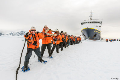 National Geographic Explorer in Fast Ice, Wilhelmina Bay  12