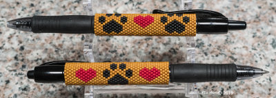 Paw Prints & Hearts Pen Sleeves #3 & 4 sold