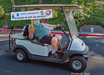 BLM Juneteenth vehicles-golf cart rsz.jpg