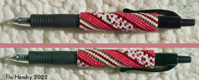 Pen Wrap - Valentine Ribbons