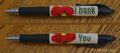 Pen Wrap - Poppy Thank You (#3)