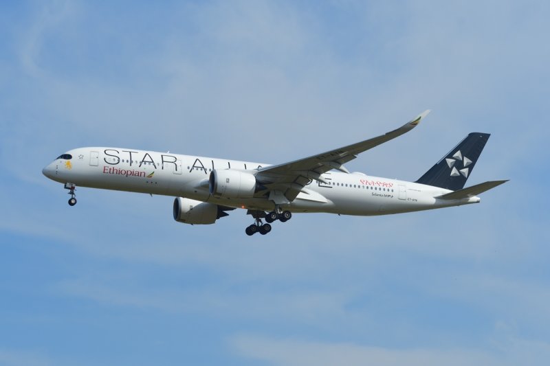 Ethiopian Airbus A350-900 ET-AYN Star Alliance livery