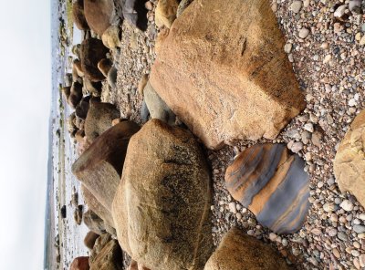 Boulders and pebbles