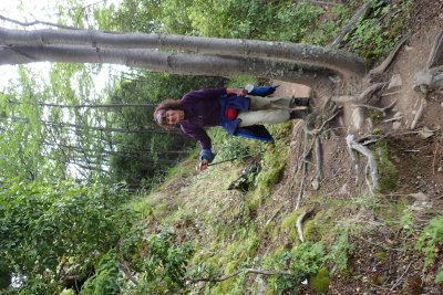 Posing on trail