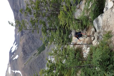 Steep climb
