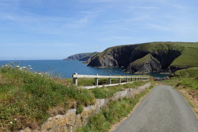 Narrow asphalt road