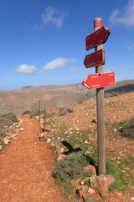 Hiking signpost