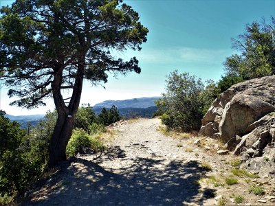 Wide stony path