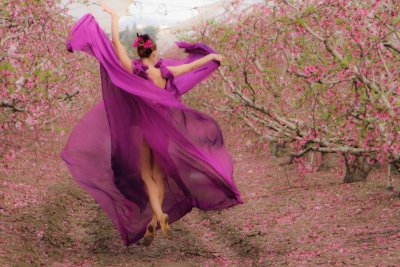 purple dancing