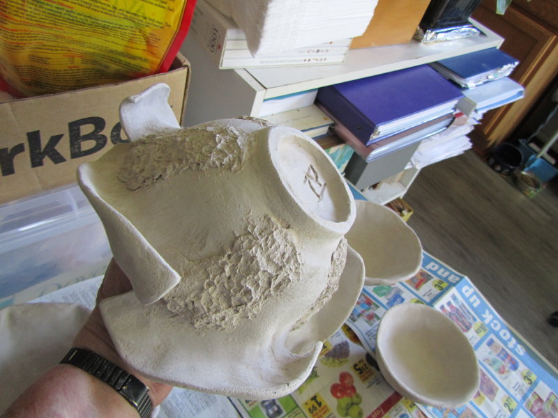 bowl with Torn design and texture