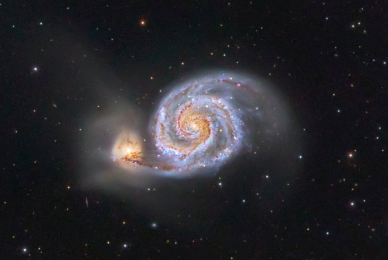 High resolution view of M51