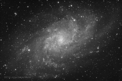 M-33 monochrome image