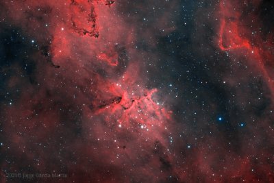 IC-1805, Heart Nebula HOO Palete
