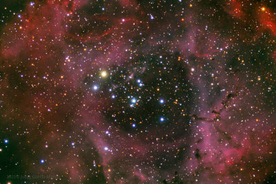 Zoom in Rosette Nebula