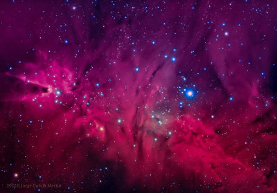 Ngc-2237, the cone nebula complex in HOO