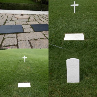 The Kennedy Brothers Graves in Arlington Cemetery