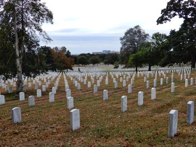 The Garden of Stone, where the headstones seem to go on forever