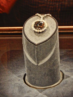The Hope Diamond.  In the right light it really is bright blue.
