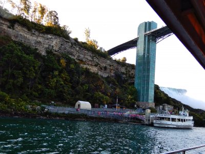 The Observation Tower and boat launch on the American Side