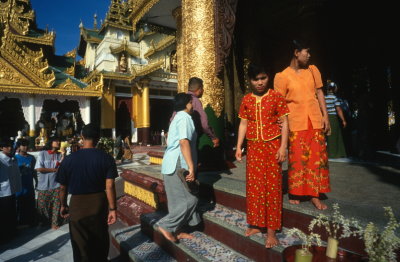 Yangon, at Shwedagon Paya