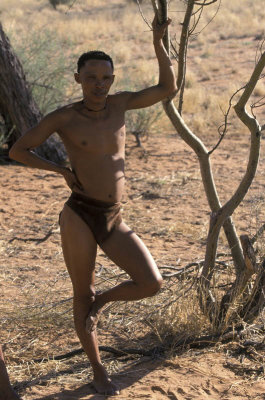 Bushman, Kalahari Desert, Namibia